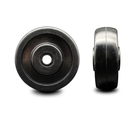 Service Caster SCC - 3.5" Soft Rubber Wheel Only - 3/8" Bore - 200 lbs Capacity SCC-SRS3514